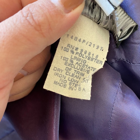 Night Way purple taffeta full length gown - Picture 10 of 13